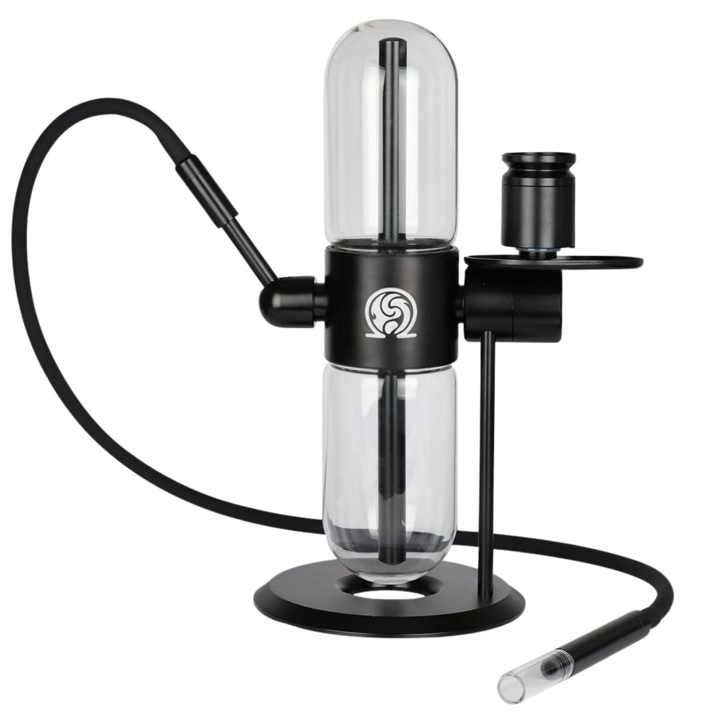 Gravity Hookah Set 360° Rotating with Heat Management Device, Cleaning Set and Smoking Accessories