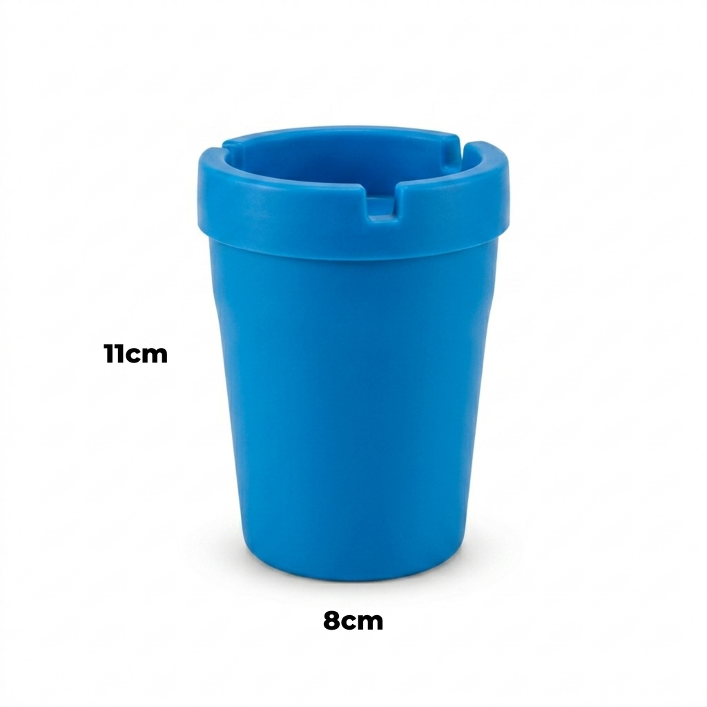 2-Pack Plastic Cigarette Ashtray Butt Bucket – Convenient and Odour-Free Disposal