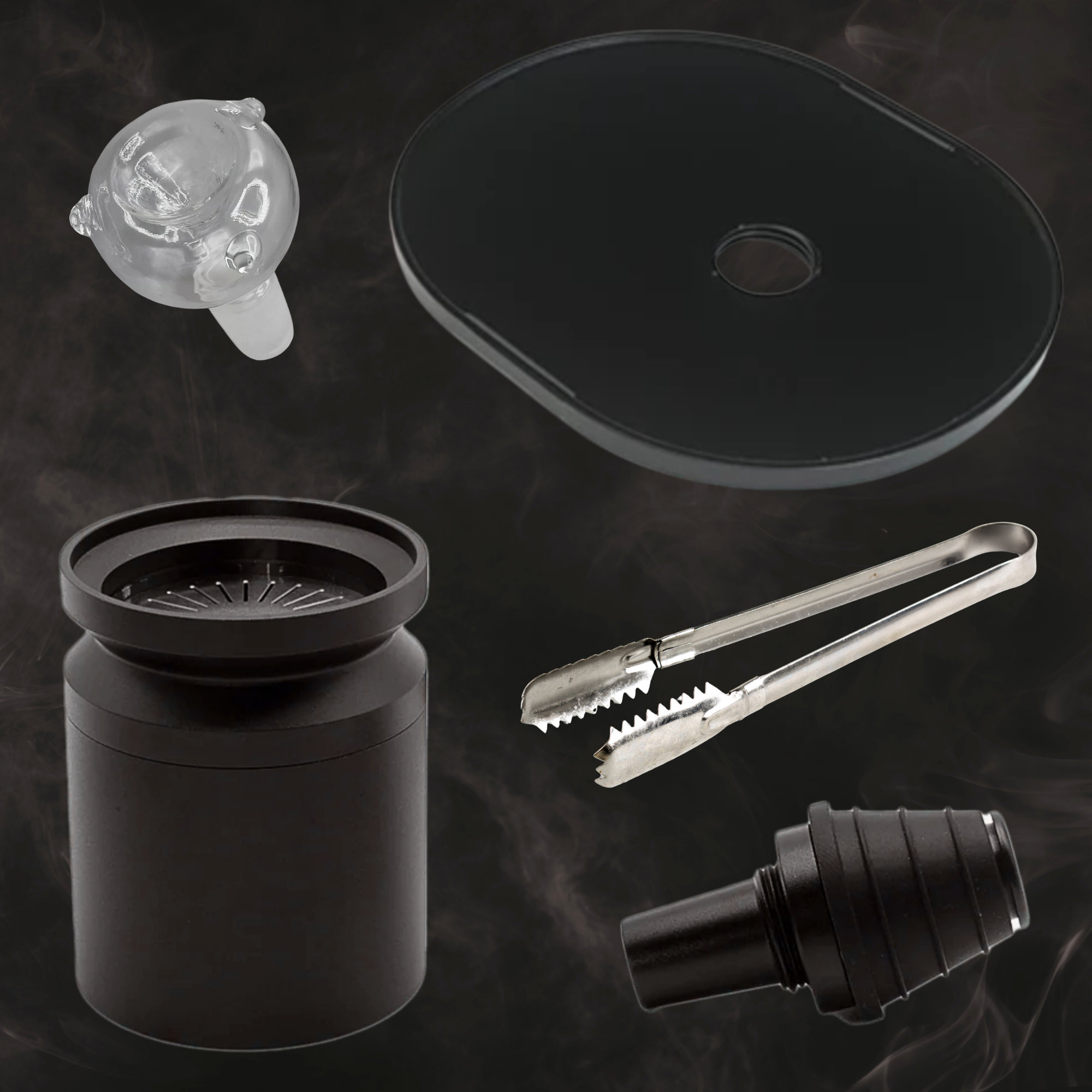 Gravity Hookah Set 360° Rotating with Heat Management Device, Cleaning Set and Smoking Accessories